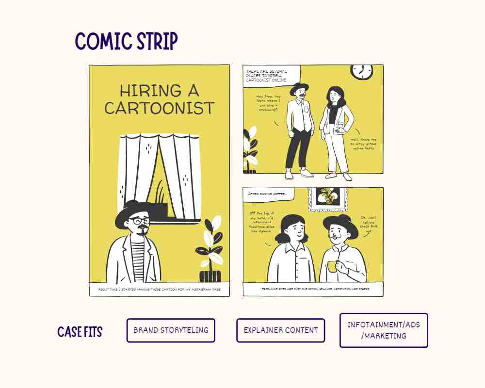 Image showing sample comic strip cartoon