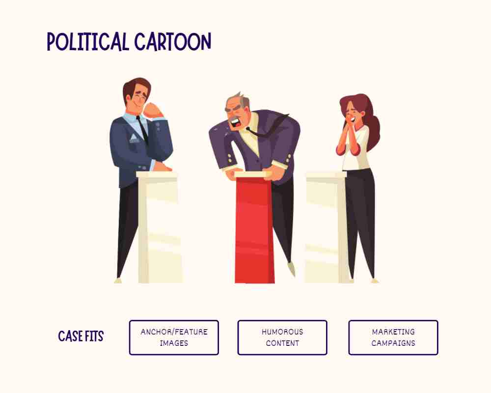 Image showing sample political cartoon