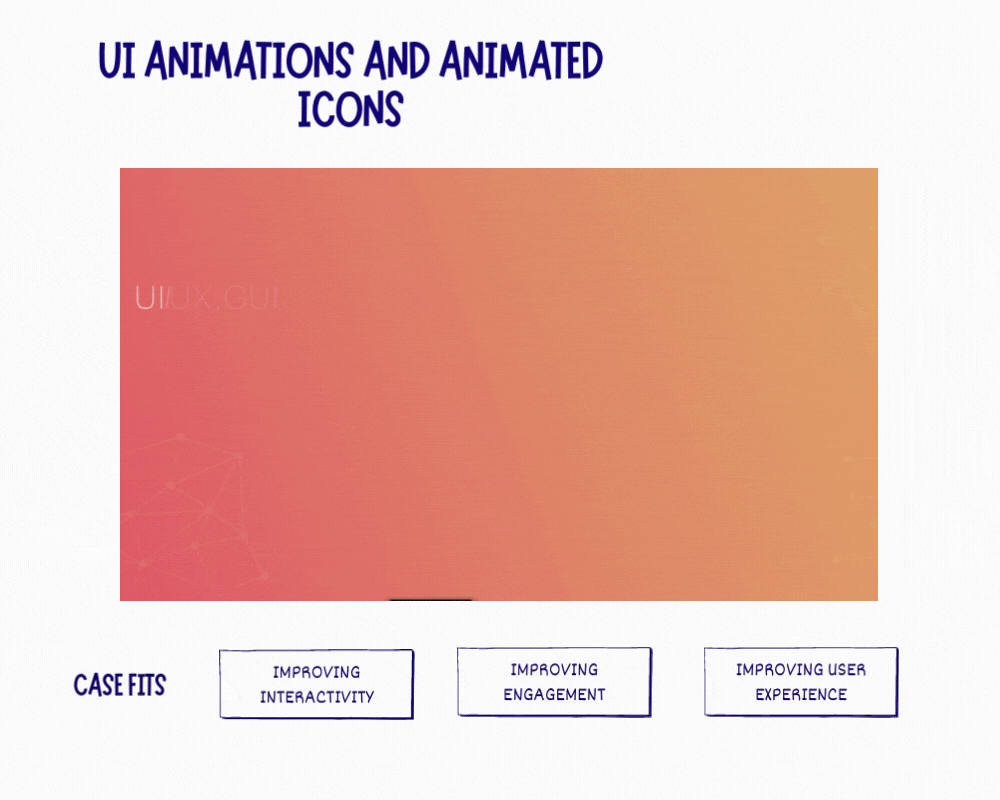 image showing the importance of animated UI elements and icons