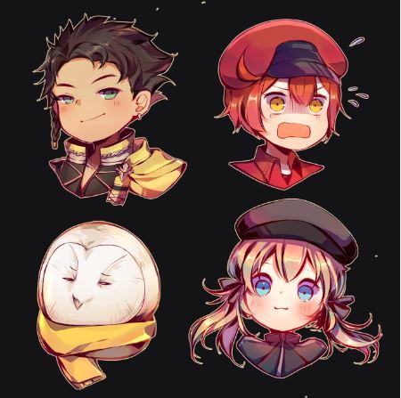 Sample image of Danganronpa icons from rept_u