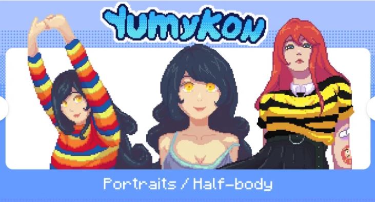 sample image of cute pixel art from Yumykon 